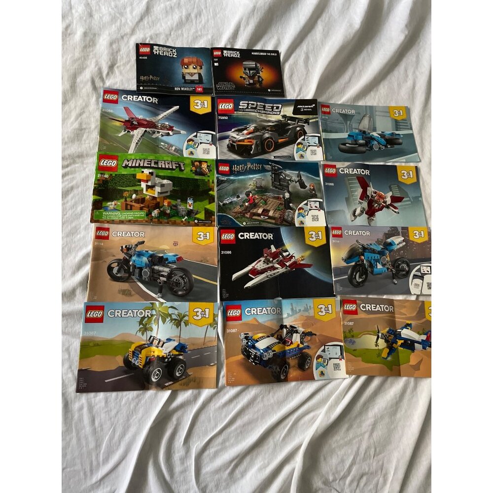 LEGO Creator & Harry Potter Instruction Manuals Only  Lot